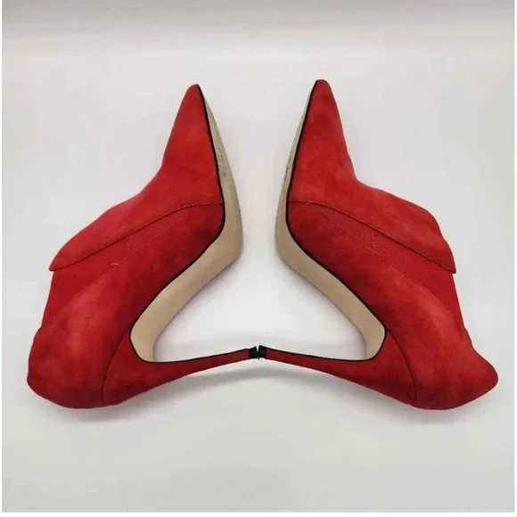 Guess Ondrea red suede ankle toe boot size 8 - Picture 7 of 16